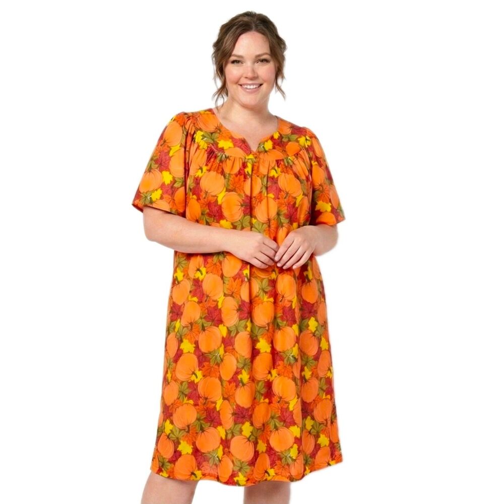 Anthony Richards Orange Floral Midi Dress